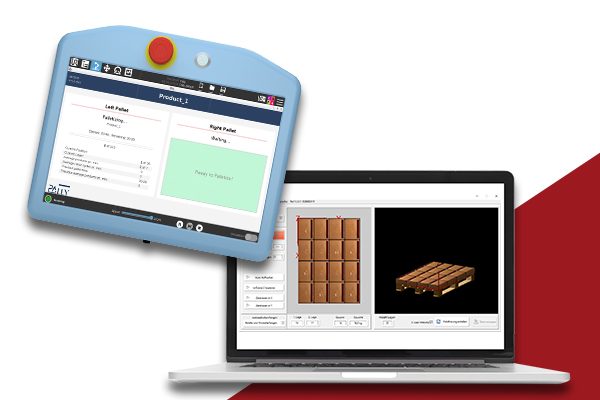 Die einfache Cobot Palletizing Lösung von mR MOBILE ROBOTS: Intuitive Steuerung und einfache Software-Lösungen